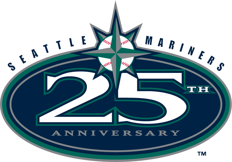 Seattle Mariners 2002 Anniversary Logo fabric transfer